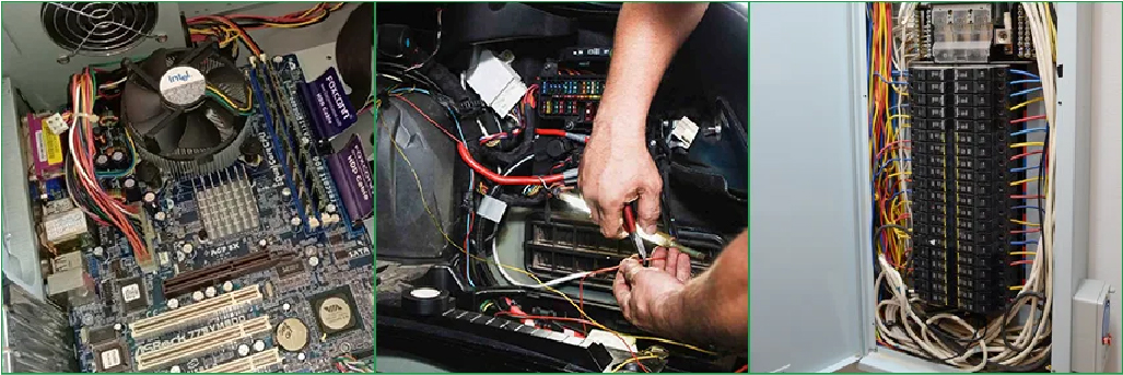 Custom cable and wire harness assembly
