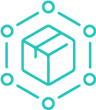 Complete supply chain support icon